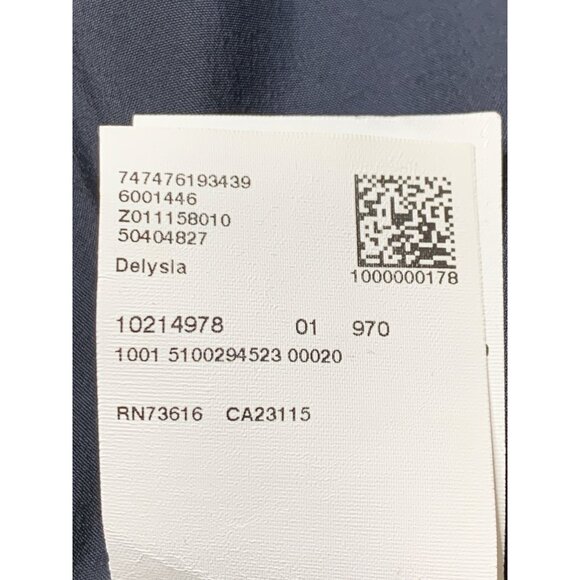 NWOT Hugo Boss Delysia Wool Sheath Dress Navy Plaid Short Sleeve Size 10 - Picture 8 of 10